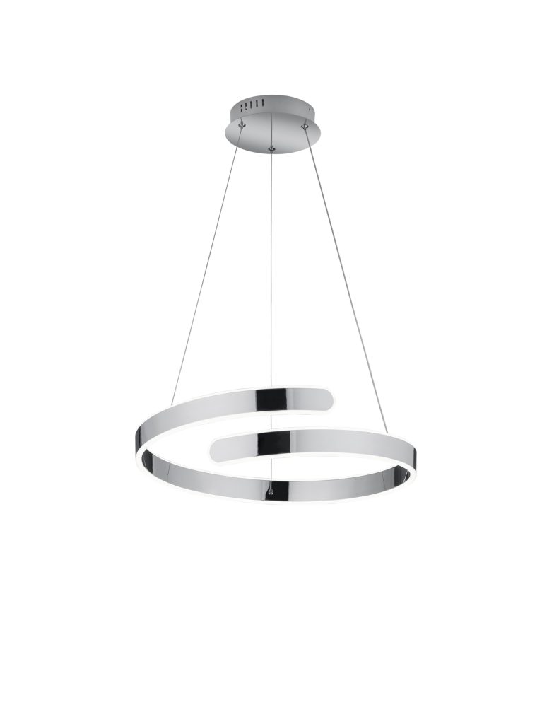 Moderne Ronde Hanglamp Chroom Parma Directlampen Nl