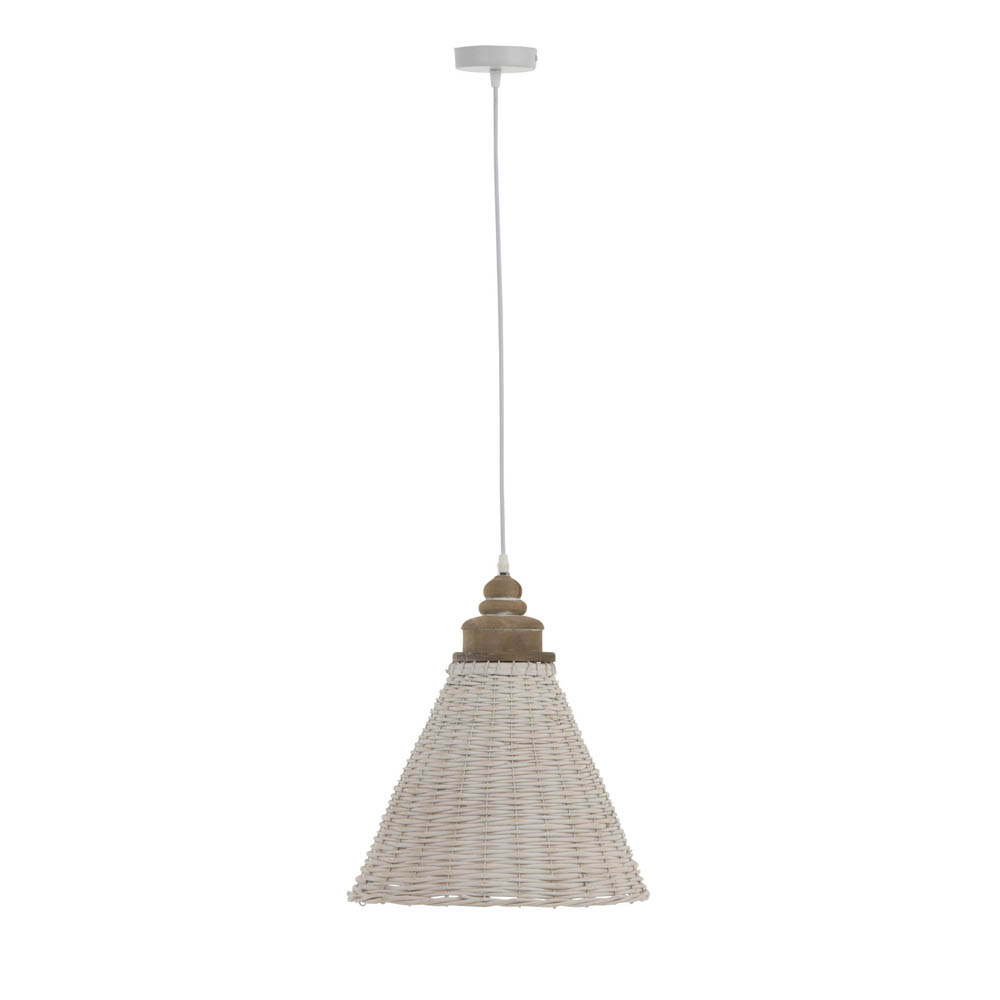 Rustieke Witte Houten Hanglamp Jolipa Johnny Directlampen Nl