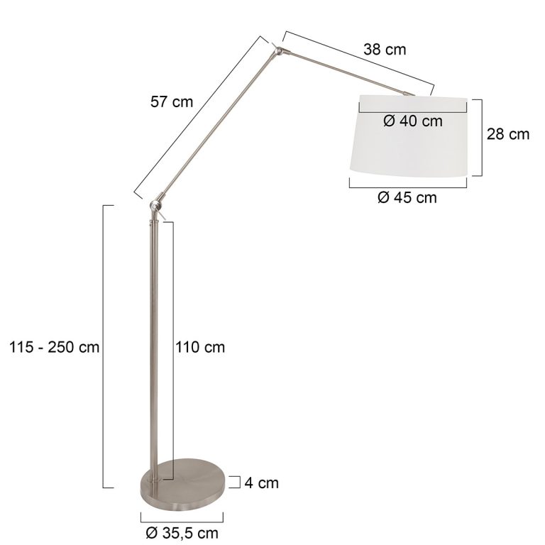 Staande Lamp Steinhauer Gramineus Witte Kap