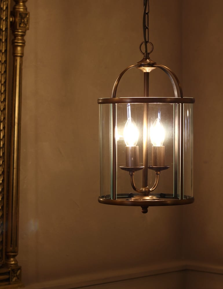 Grote bronzen hanglamp klassiek design