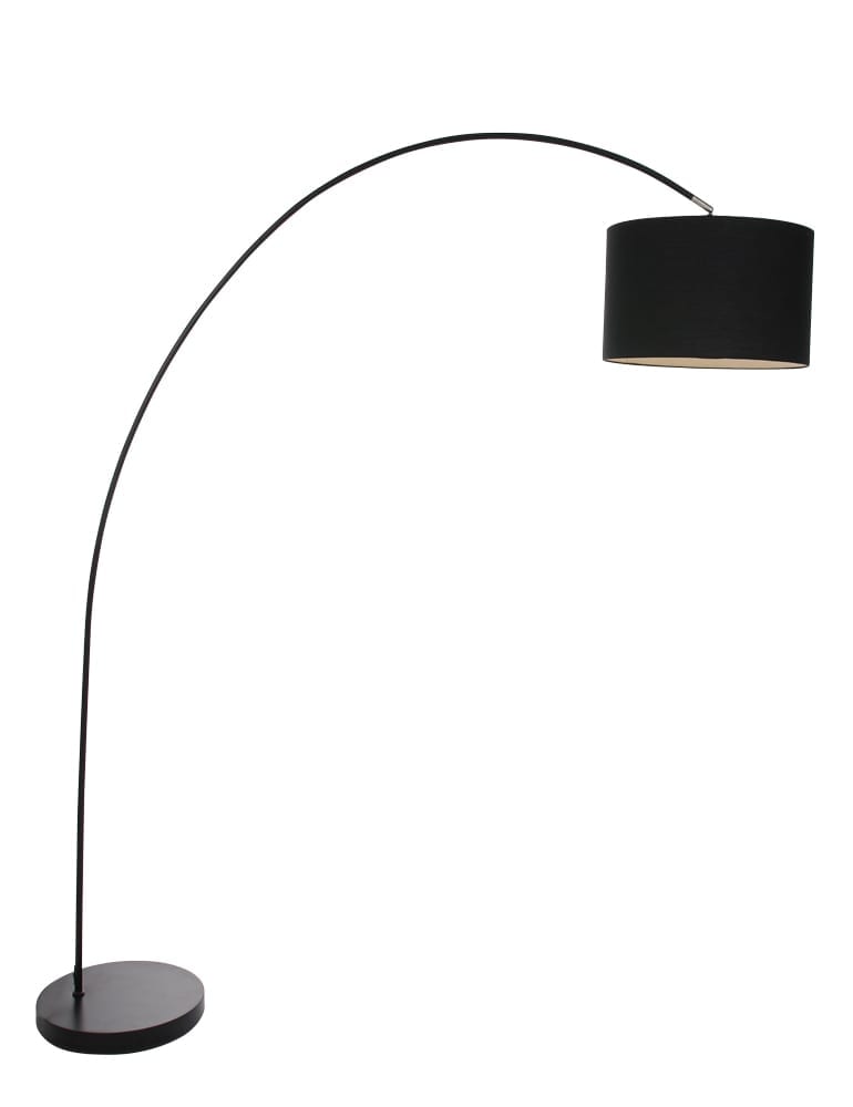 Zwarte booglamp met kap Mexlite Directlampen.nl