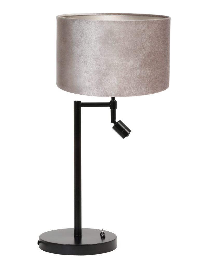 Inactief meesterwerk Dubbelzinnigheid Stijlvolle schemerlamp met leeslamp Light & Living Montana zilveren kap -  Directlampen.nl