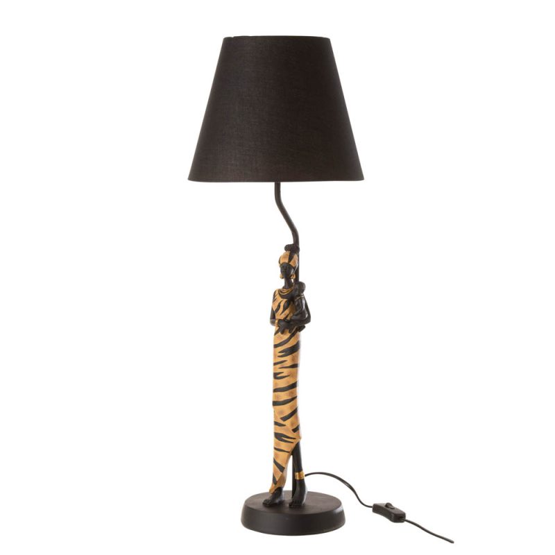 afrikaanse-zwart-met-gouden-tafellamp-jolipa-african-woman-zebra-11483-1