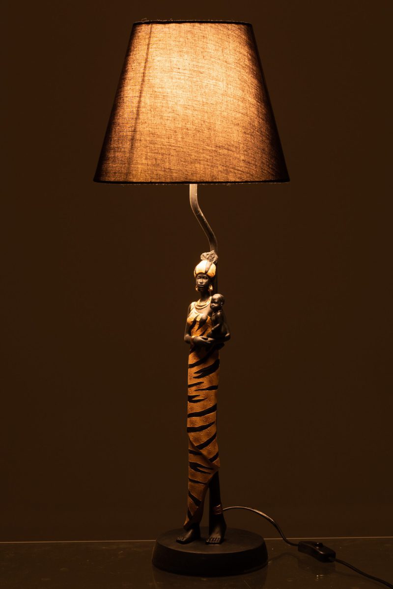 afrikaanse-zwart-met-gouden-tafellamp-jolipa-african-woman-zebra-11483-3