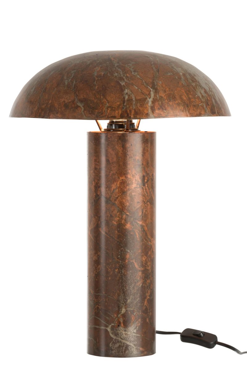 klassieke-bruine-tafellamp-bolle-kap-jolipa-mushroom-85283-2