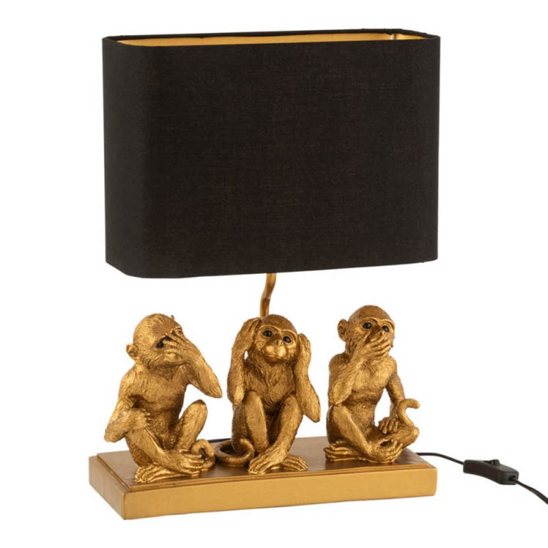 klassieke-zwart-gouden-tafellamp-trio-apen-jolipa-monkey-poly-16048