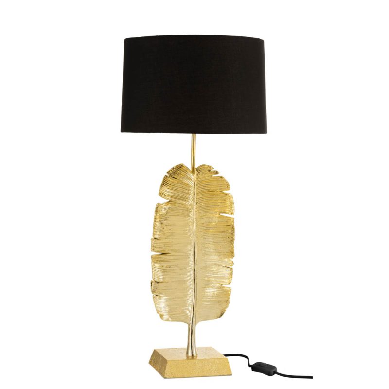 klassieke-zwarte-tafellamp-gouden-veer-jolipa-feather-poly-95101-1