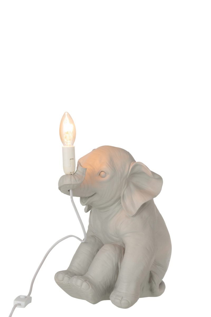 moderne-beige-tafellamp-olifant-jolipa-elephant-poly-11744-2