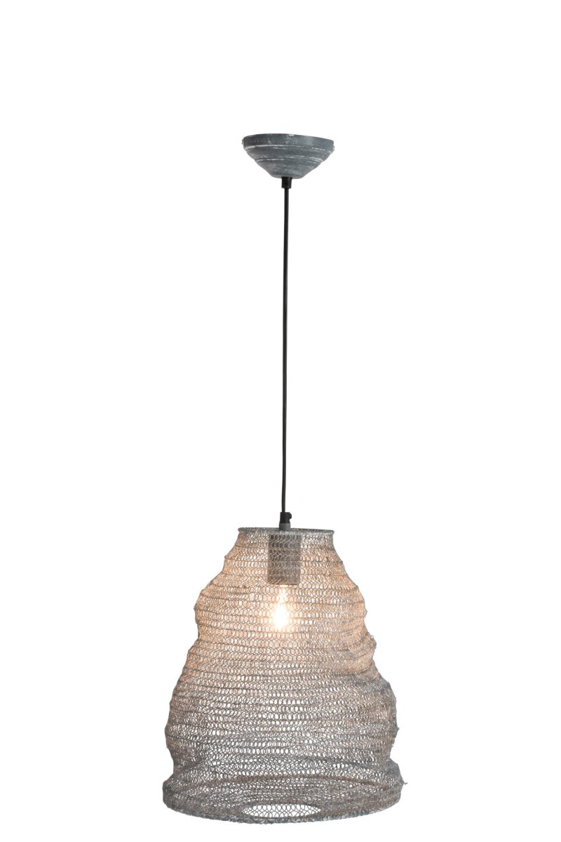 moderne-zilveren-fijnmazige-hanglamp-jolipa-gauze-88051-2