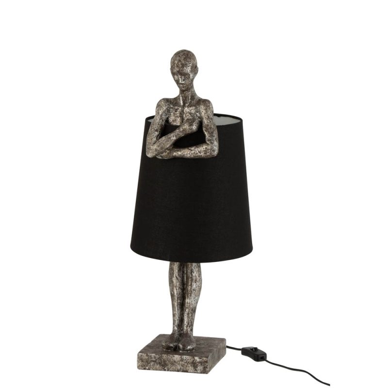 moderne-zwart-met-zilver-tafellamp-mensfiguur-jolipa-man-poly-6489-1