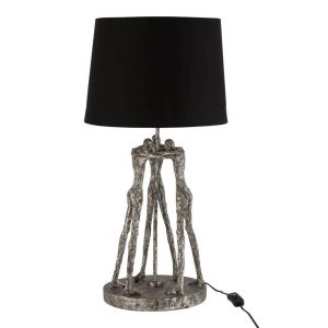 moderne-zwart-met-zilveren-tafellamp-mensfiguren-jolipa-figures-poly-6490