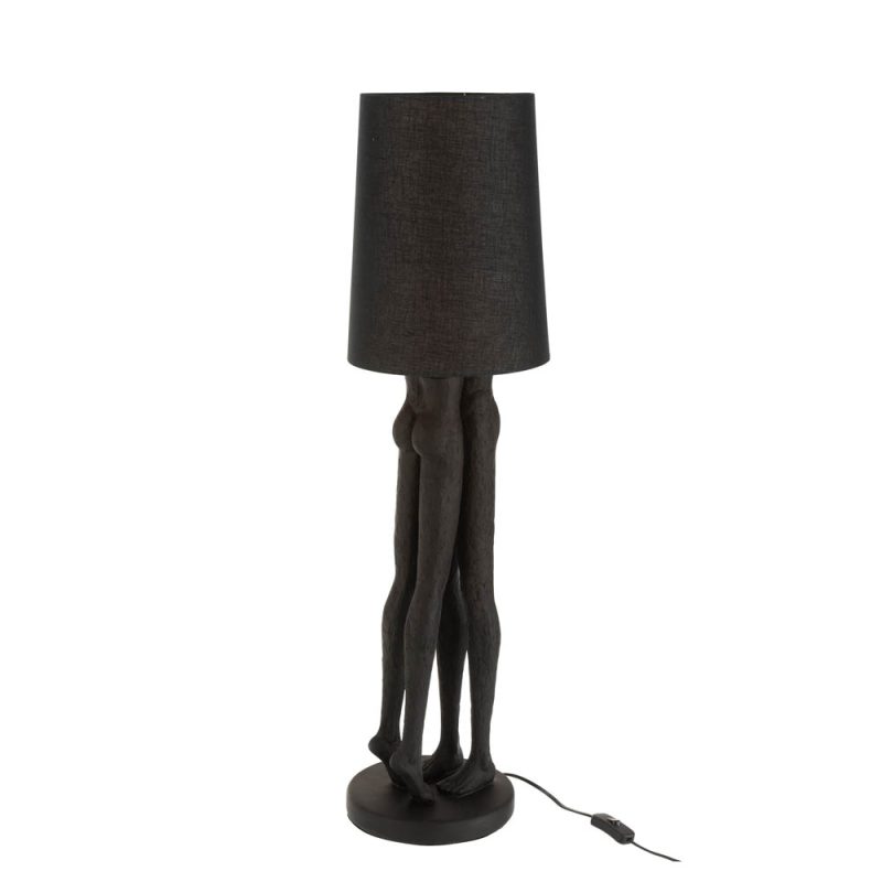 moderne-zwarte-tafellamp-mensfiguren-jolipa-couple-resin-21552-1