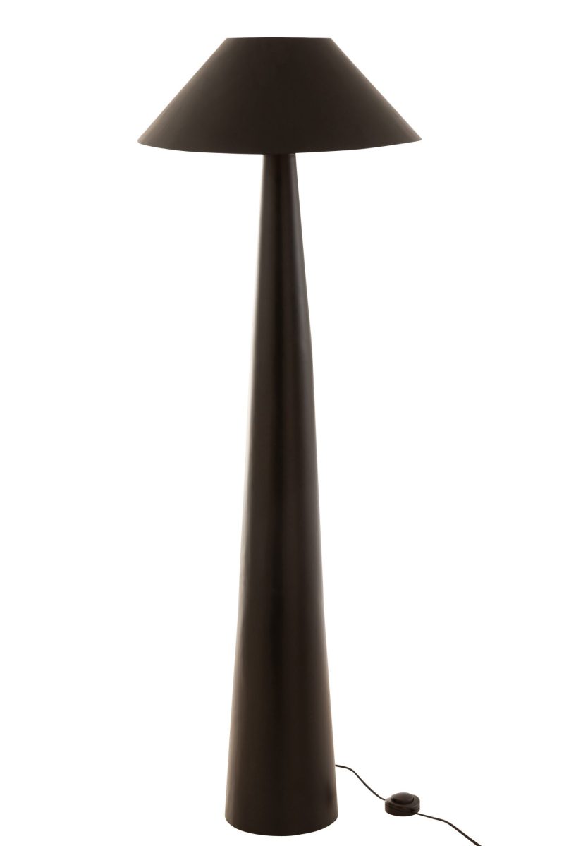 moderne-zwarte-vloerlamp-kegelvormige-voet-jolipa-charlie-15659-3