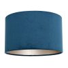 ronde-blauwe-velvet-lampenkap-30-cm-steinhauer-lampenkappen-k7396zs