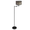 vloerlamp-bella-3884zw-met-blank-zwart-gevlochten-bamboe-kap-vloerlamp-mexlite-bella-naturel-en-zwart-3884zw