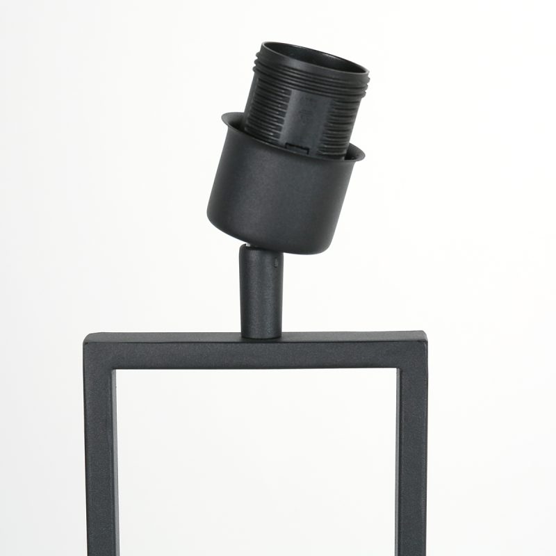 moderne-zwarte-tafellamp-met-blauwe-lampenkap-steinhauer-stang-3863zw-2
