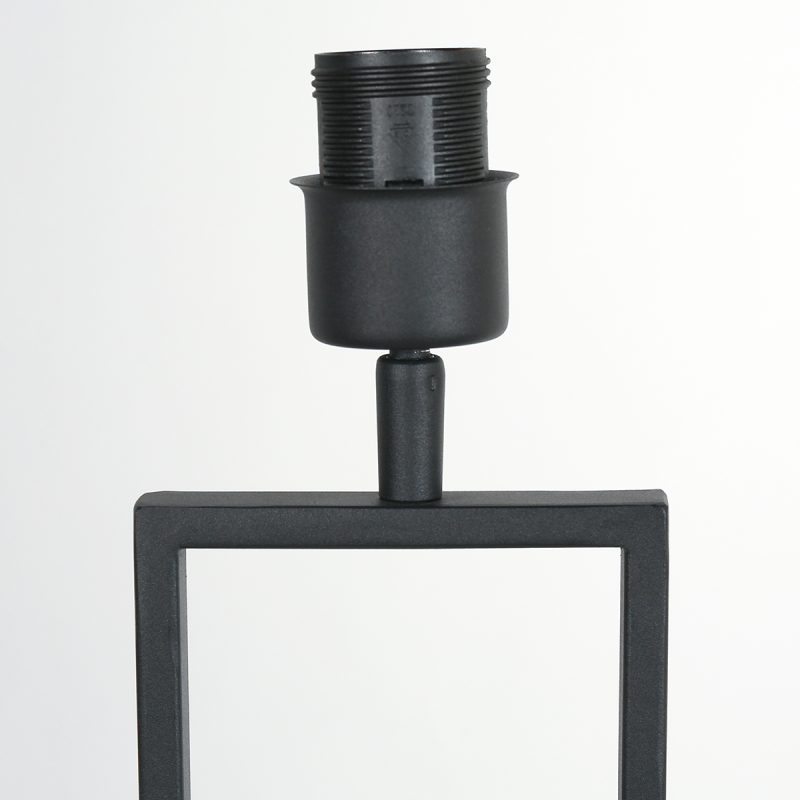 moderne-zwarte-tafellamp-met-blauwe-lampenkap-steinhauer-stang-3863zw-3
