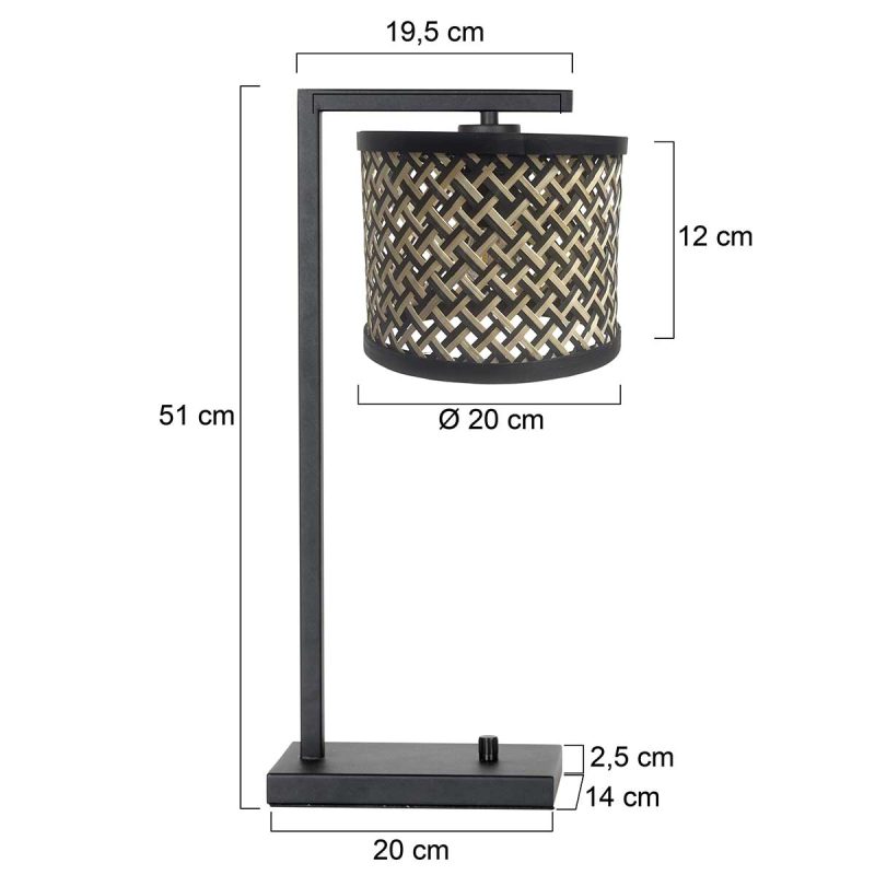 zwarte-industriele-tafellamp-met-rieten-kap-steinhauer-stang-3715zw-5