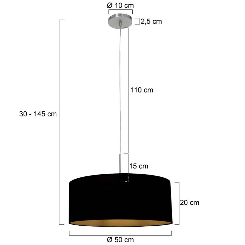 moderne-stoffen-stalen-hanglamp-steinhauer-sparkled-light-3959st-5