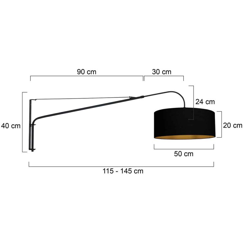 zwarte-wandlamp-met-lange-boog-steinhauer-elegant-classy-3958zw-5