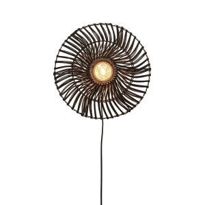 boheemse-wandlamp-zwart-rotan-metaal-good-&-mojo-zanzibar-zanzibar/w/4012/b