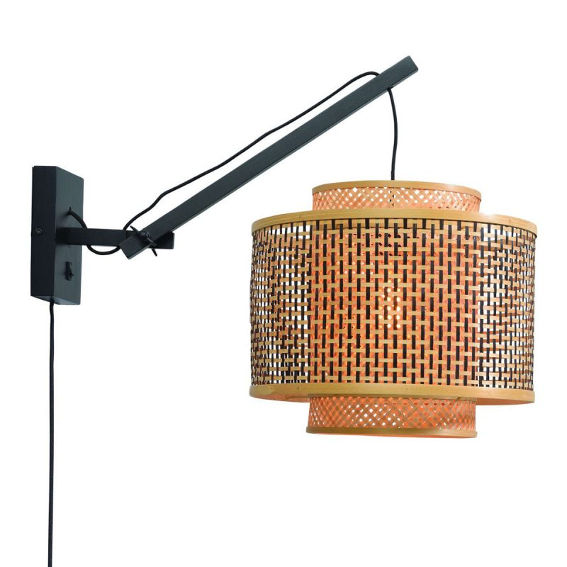 dubbelkap-wandlamp-naturel/zwart-bamboe-good-&-mojo-bhutan-bhutan/w2/ad/b/4034/bn