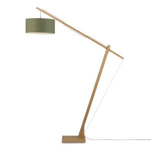 vloerlamp-bamboe/linnen-groene-kap-good-&-mojo-montblanc-montblanc/f/4723/gf