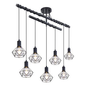 2-stang-hanglamp-zwart-7-diamantkap-globo-hermi-i-54802s-7d