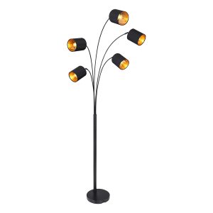 5-lichts-design-vloerlamp-zwart-globo-kaddy-58500