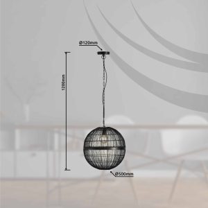 bolvormige-zwarte-oosters-hanglamp-globo-hermi-ii-14994h3-1