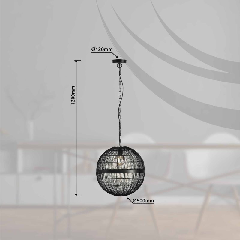 bolvormige-zwarte-oosters-hanglamp-globo-hermi-ii-14994h3-1