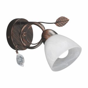 bruine-wandlamp-gebogen-sierplant-trio-leuchten-traditio-200700128