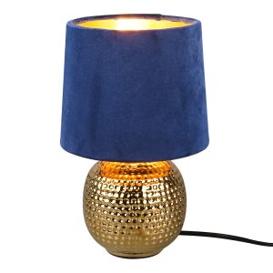 gouden-tafellamp-bolvorm-kap-blauw-reality-sophia-r50821012
