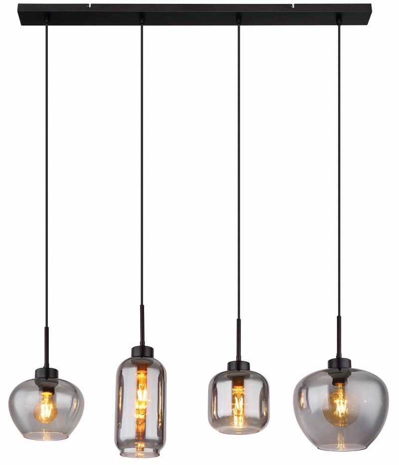 hanglamp-metaal-zwart-modern-globo-matt-15549-4sh-1