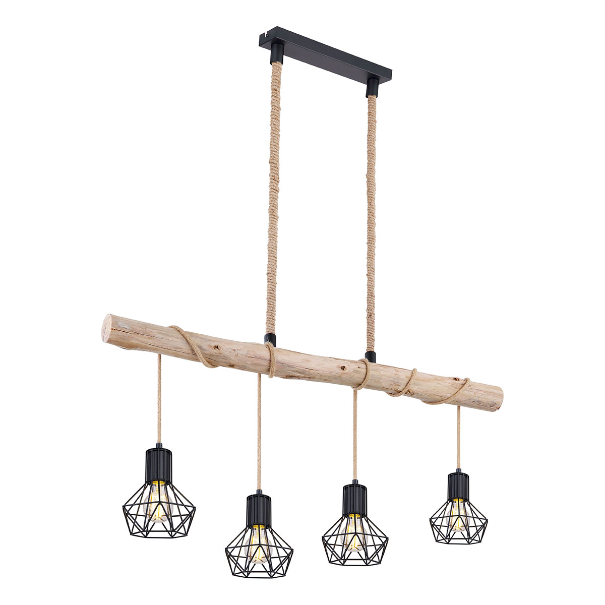 hanglamp-zwart-4-diamantkap-hout/hennep-globo-hermi-i-54017-4hh