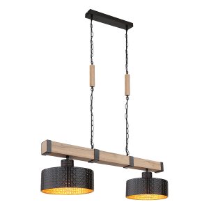 hanglamp-zwart-metaal-hout-landelijk-globo-hermi-i-15651-2h