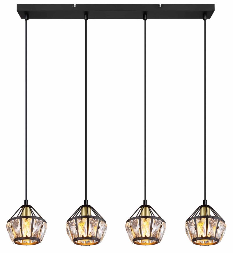 hanglamp-zwartmessing-4-kristalkap-diamantvorm-globo-hermi-i-54359-4h-1