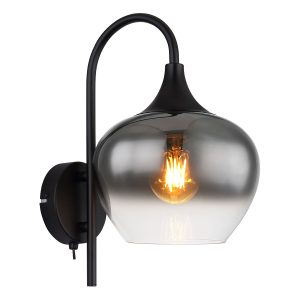 moderne-wandlamp-zwart-metaal-globo-maxy-15548w