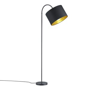 moderne-zwart-met-gouden-vloerlamp-hostel-408290179