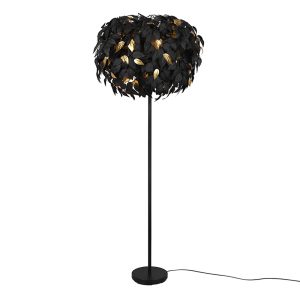 moderne-zwart-met-gouden-vloerlamp-leavy-r40463032