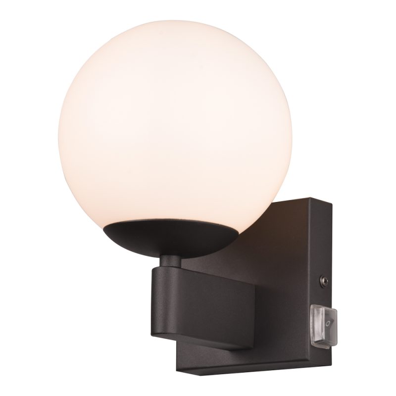 moderne-zwarte-wandlamp-met-wit-melkglas-kula-284270132