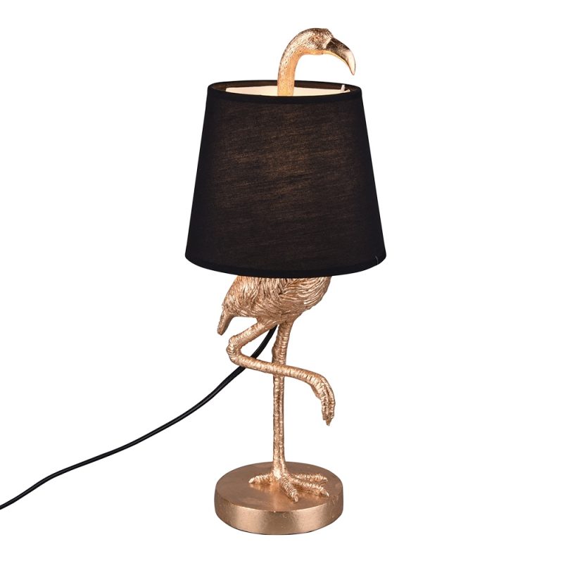 polyresin-design-tafellamp-flamingo-goud/zwart-reality-lola-r50251079