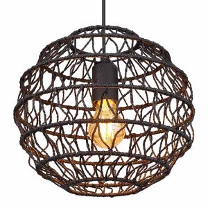 ronde-bohemian-hanglamp-zwart-globo-hermi-i-15689h-1