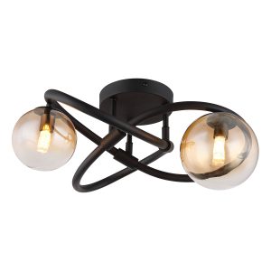 ronde-plafondlamp-zwart-2-amberglasbol-globo-hermi-i-56141-2d