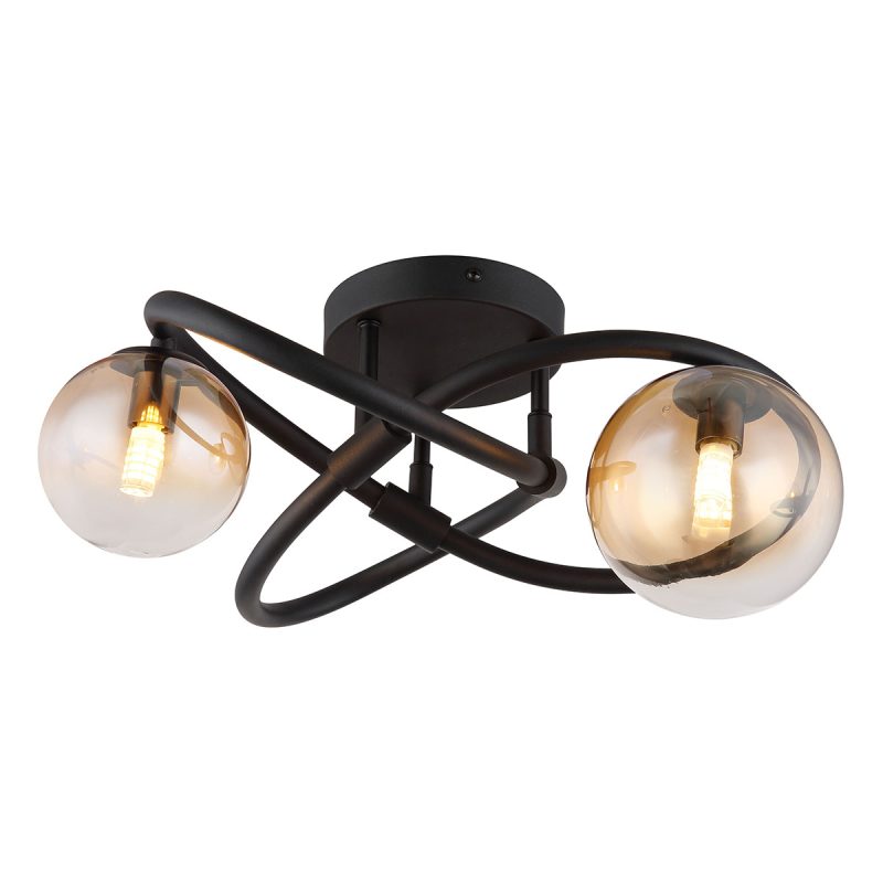 ronde-plafondlamp-zwart-2-amberglasbol-globo-hermi-i-56141-2d