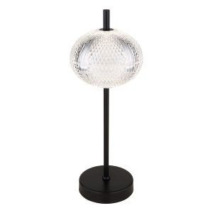 tafellamp-zwart-modern-metaal-ribbelglas-globo-hermi-i-16042t