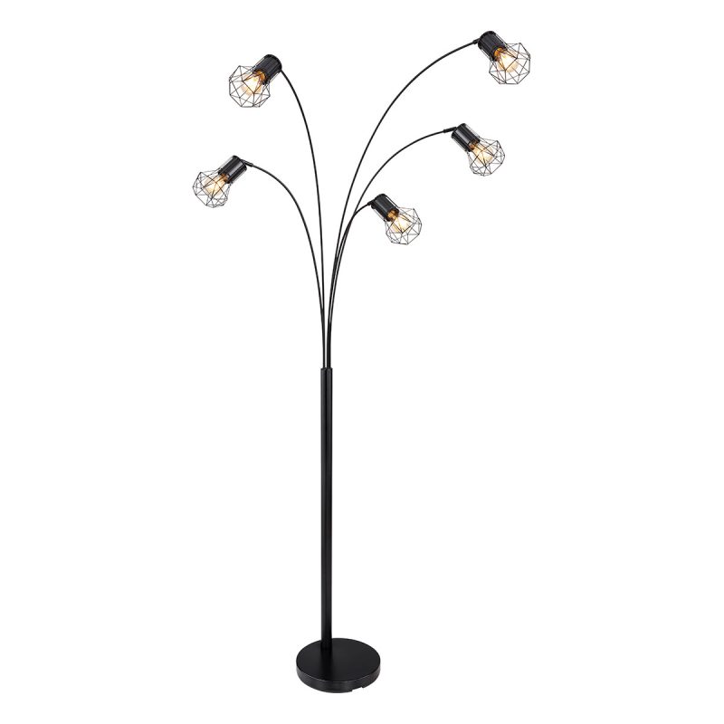 vloerlamp-zwart-5-lichts-diamantkap-globo-hermi-i-54017s