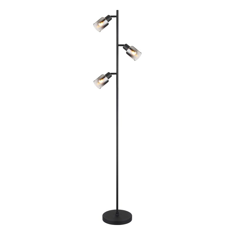 zwarte-3-kap-vloerlamp-metaal/rookglas-globo-hubertus-54308s