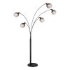 zwarte-5-lichts-vloerlamp-rookglas-bollen-globo-seymour-58228nbs