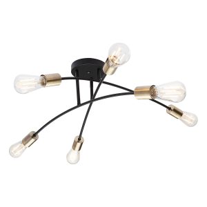 zwart/messing-flexibele-6-lichts-plafondlamp-l-globo-hermi-i-54003-6